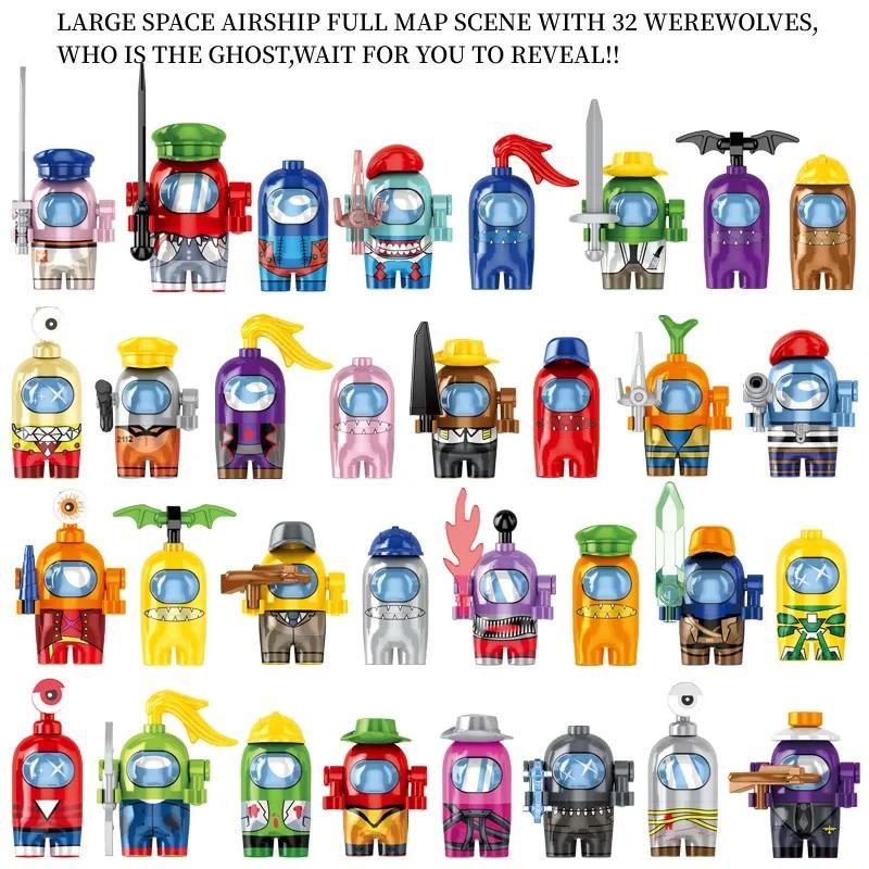 Космический оборотень, убийство, строительные блоки, наборы, призрак, игровая сцена, аниме, человеческая фигура, модель кирпичей, собранные игрушки, подарки для детей