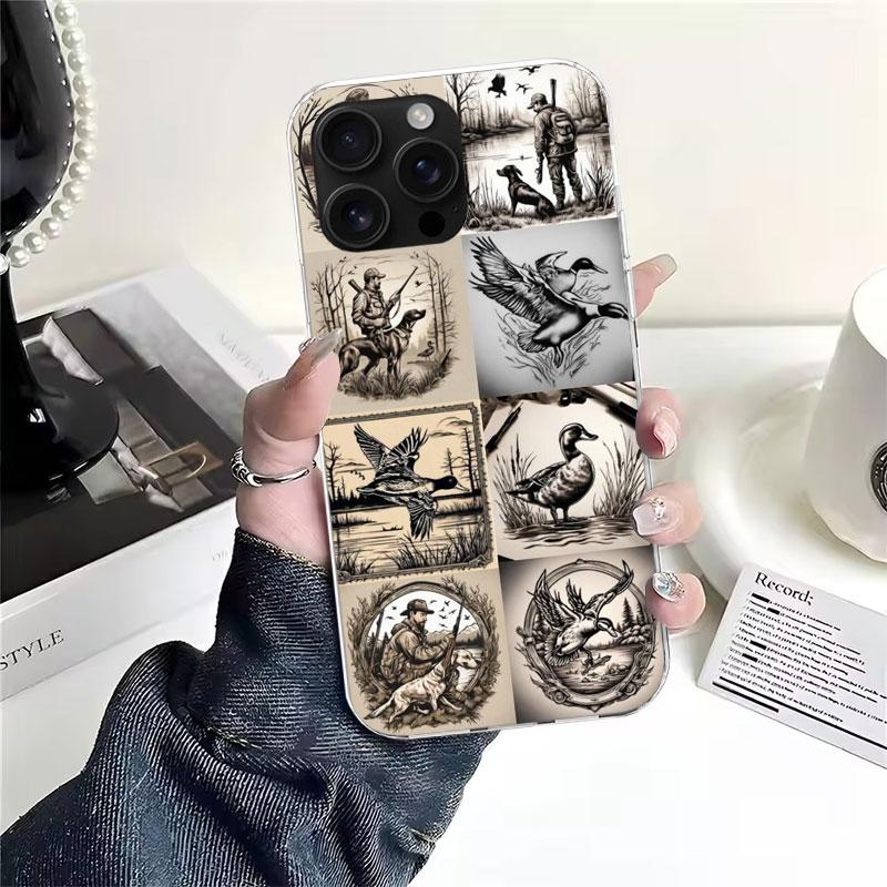 Hunter Dog Hunting Soft Phone Case For IPhone 11 17 Air 16E 16 Pro Max 15 + 14 Plus 13 Mini 12 Apple 7 SE 8 Fundas Coque 11 17 A