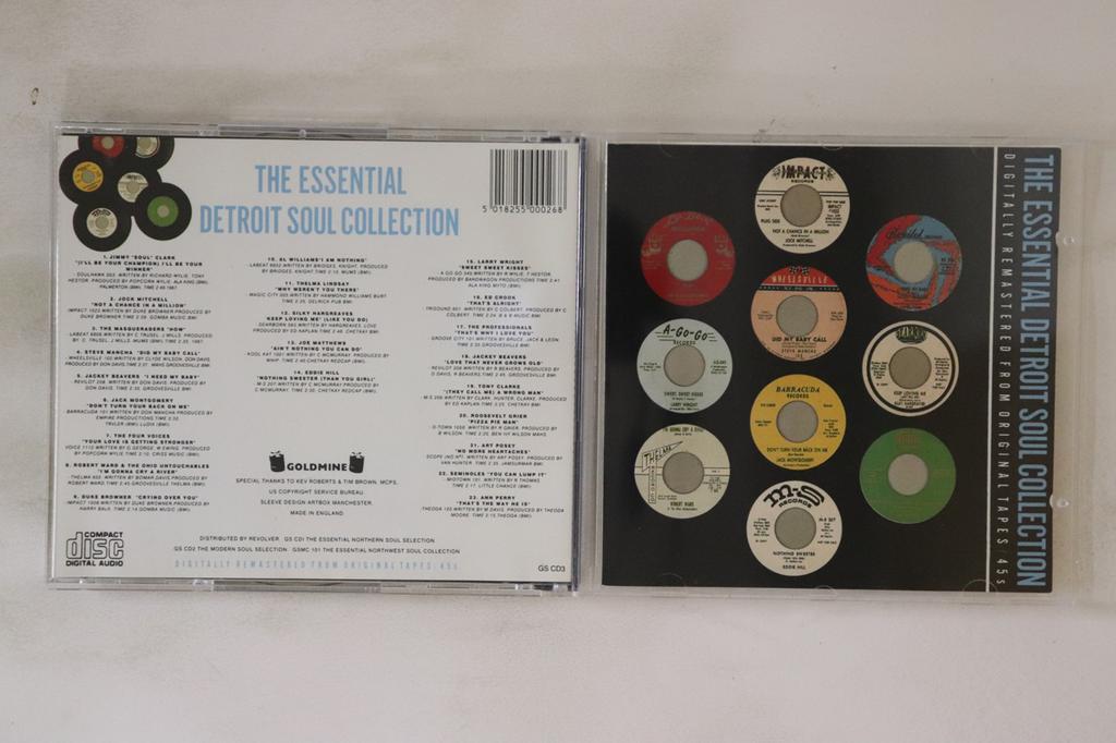 CD VARIOUS - Essential Detroit Soul Collection GSCD3 GOLDMINE SOUL S 1992 UK Soul/Funk Used