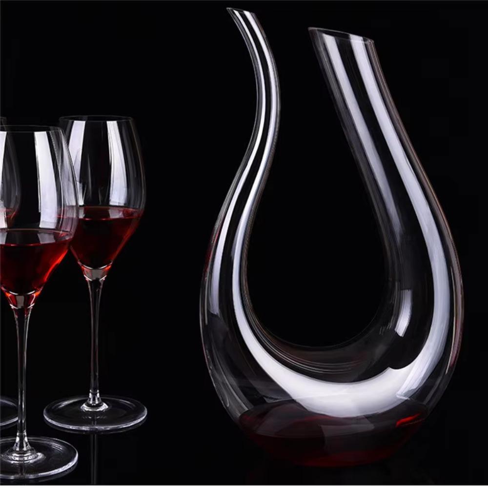 Swan Design U-shaped Wine Decanter 1.2L Wine Dispenser Wine Accessories Carafe Wine Aerator Party
