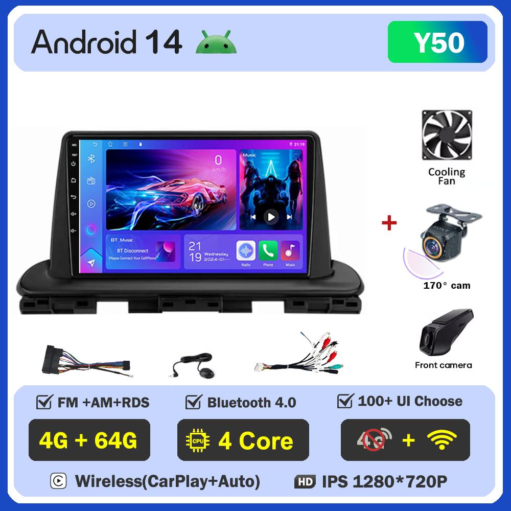 Для Kia Cerato 4 IV Forte 2018 2019 2020 2021 Автомобильный радиоплеер Car Carplay Screen Autoradio Mirror Link Car Intelligent Systems