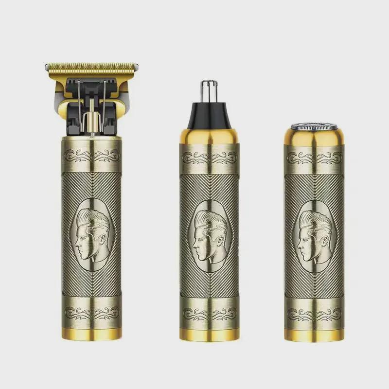 Электрическая машинка для стрижки волос Buddha Head T9 Retro с ножом для резьбы