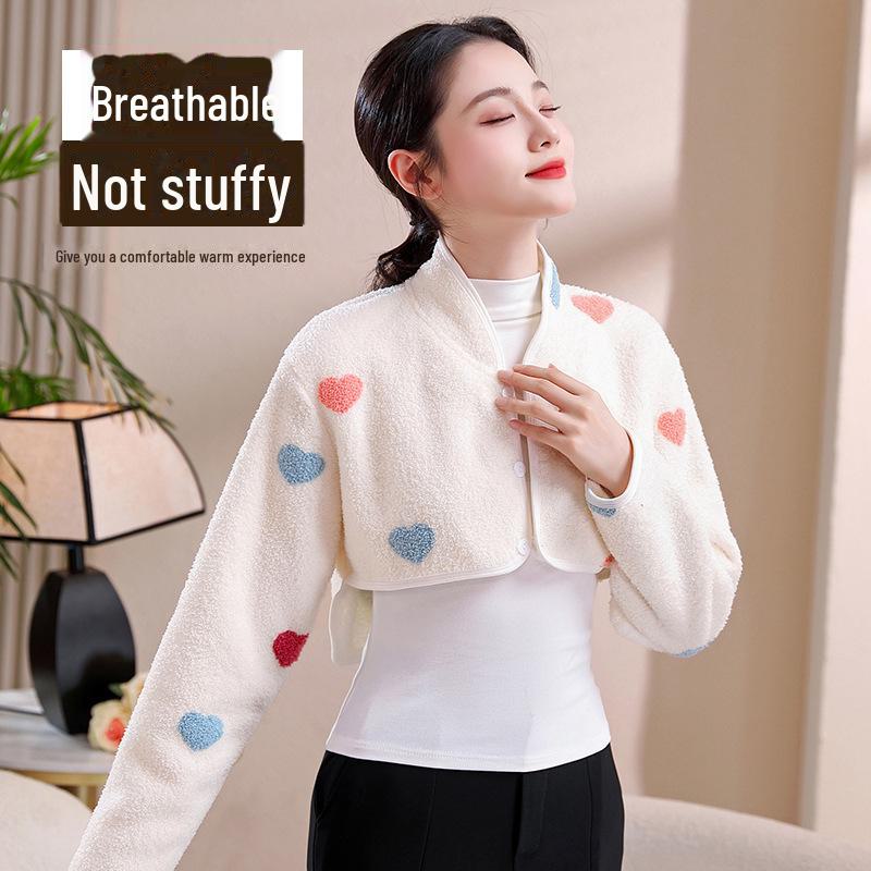 Velvet Shoulder Pads Vest for Postpartum Nursing and Sleeping - Warm & Protective for Shoulders and Neck