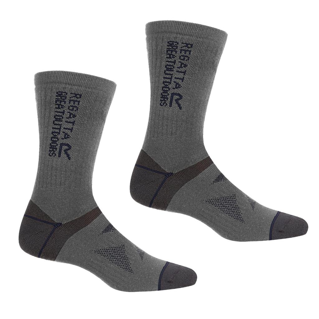 Regatta Unisex Adult Wool Hiking Boot Socks (Pack of 2)