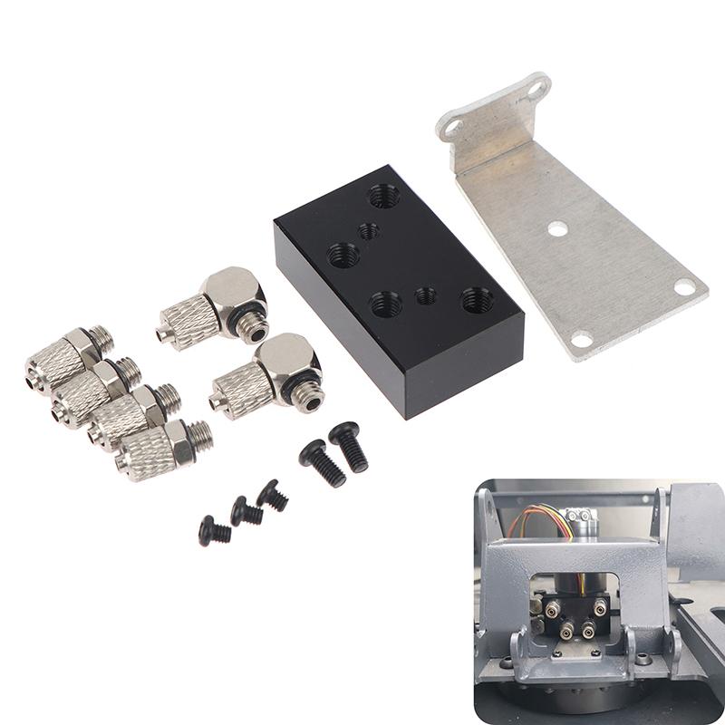 Hydraulic Model Block for RC Big Arm Sub-oil Circuit Includes Two-way Three-way Valve Ideal for Precision Engineering Use