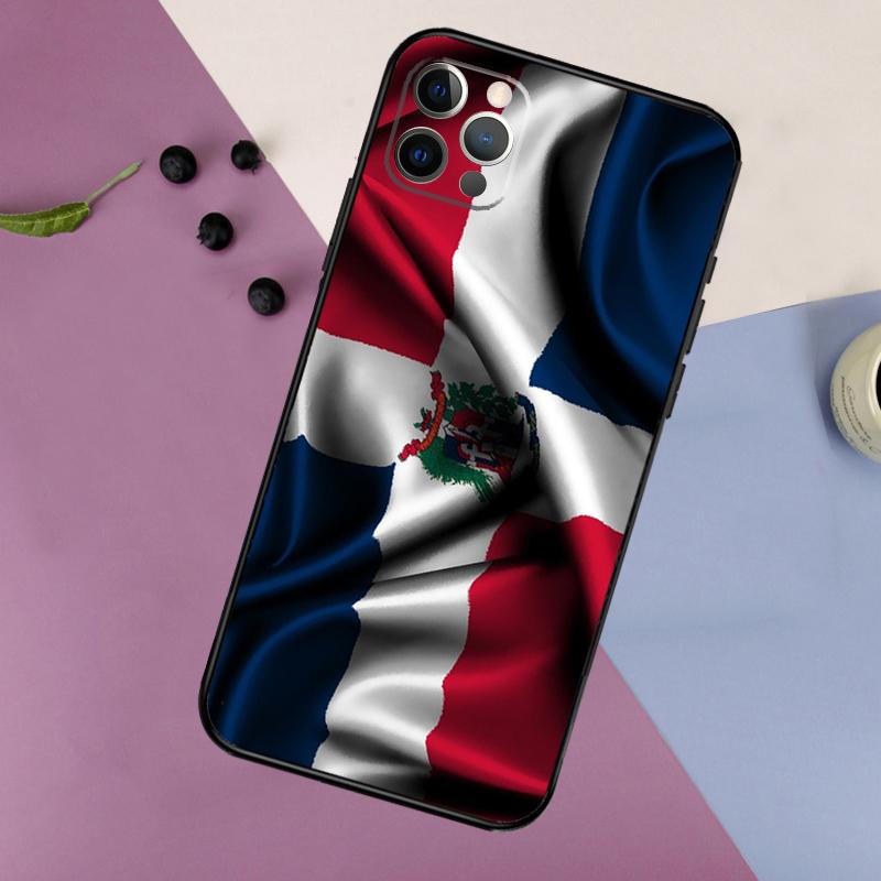 Dominican Republic Flag Phone Case For iPhone 17 16 15 14 11 12 13 Pro Max Plus 12 13 mini 16e 17 Air Bumper Cover