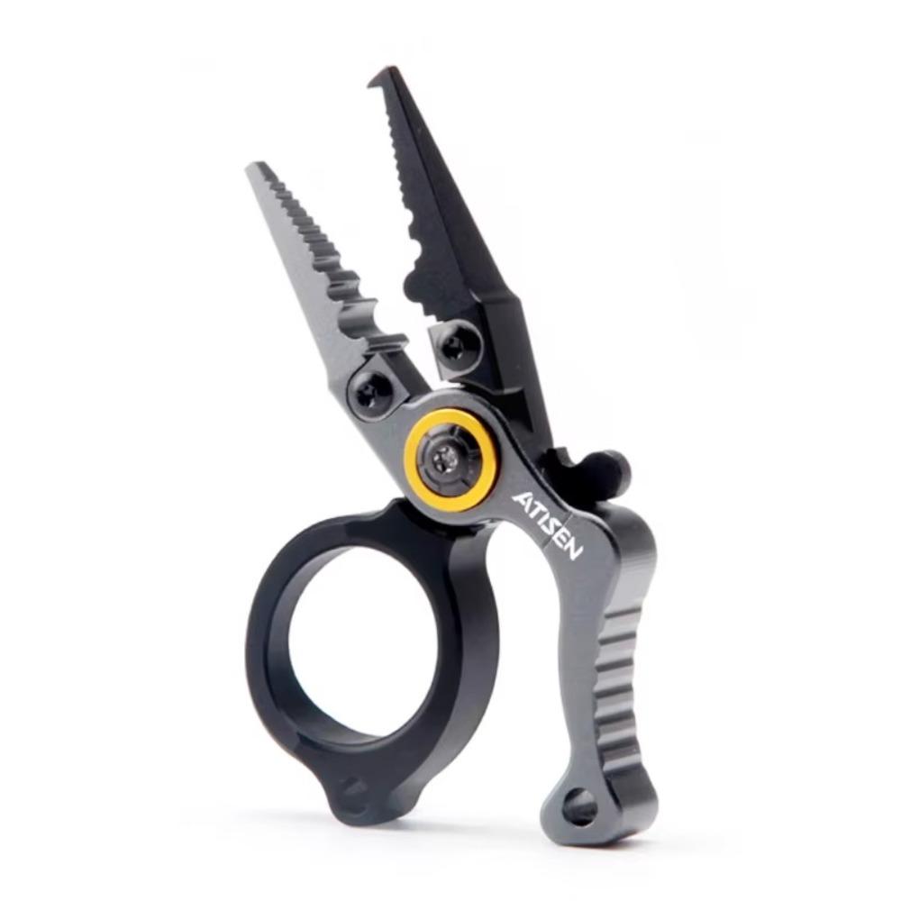 Forked ring Fishing Line Cutter Aluminum alloy Fishing Hook Remover Fishing Clamp  Fishing