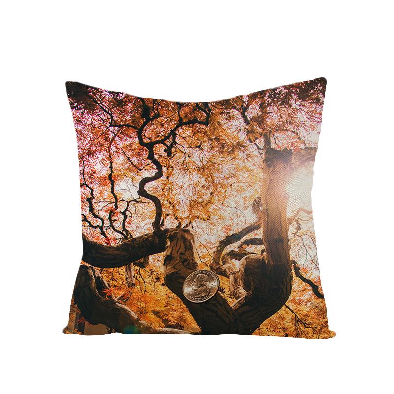 Дом Тропическое Растение Зеленые Листья Полиэстер Наволочка Дом Скандинавский Стиль Подушка Подушка для Талии Наволочка