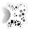 2Pcs Plastics DIY Makeup Stamps Temporary Tattoos Stencils for Body Painting Face Art Paint Template