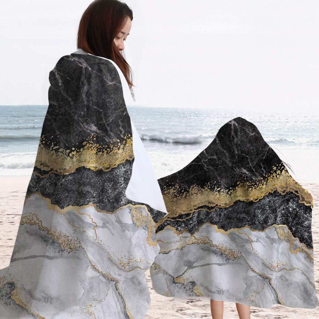 Funny Printed Dollar Soft Flannel Thermal Hooded Blanket Home Outdoor Office Essential Blanket