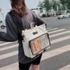 Прозрачный прозрачный рюкзак DIY Каваи Харадзюку Школьные сумки для девочек-подростков Сумка для книг Итабаги Оксфорд Водонепроницаемый рюкзак Mochilas