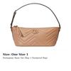 GUCCI GG Marmont Herringbone Leather Handbag, Shoulder Bag Regular Women's Rose Beige 739166-DAAAH-2754