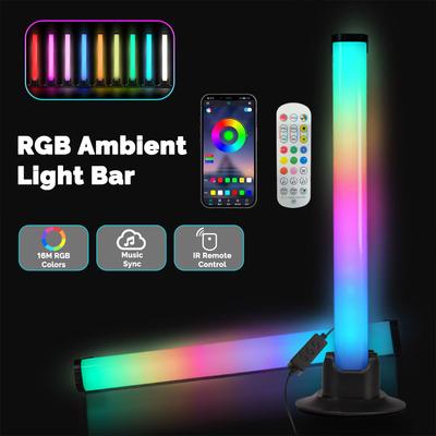 Умная светодиодная RGB-панель с ритмом музыки, управлением через приложение, датчиком звука, окружающая лампа для игрового стола, подсветка для телевизора, украшение для комнаты домашнего кинотеатра