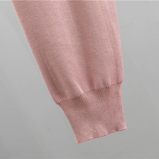 2 шт./комплект Женский комплект: топ и брюки, принт в виде сердечек, украшение бусинами, круглый вырез, длинные рукава, толстовка, эластичный пояс, манжеты на щиколотках, спортивные брюки