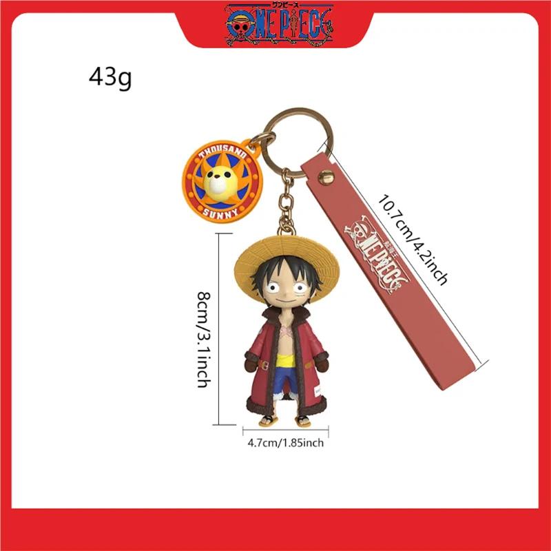 Оригинальный брелок из аниме One Piece Мультяшный персонаж Обезьяна Д. Луффи Чоппер Милый Брелок Кавайный Подвеска для Сумки Игрушка Рождественский подарок