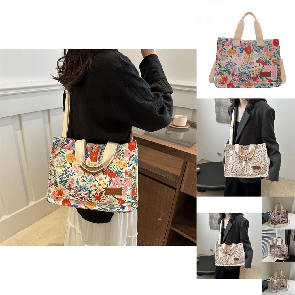 Chic Small Floral Print Shoulder Tote Bag Perfect For Daily Casual Use Modern And Stylish