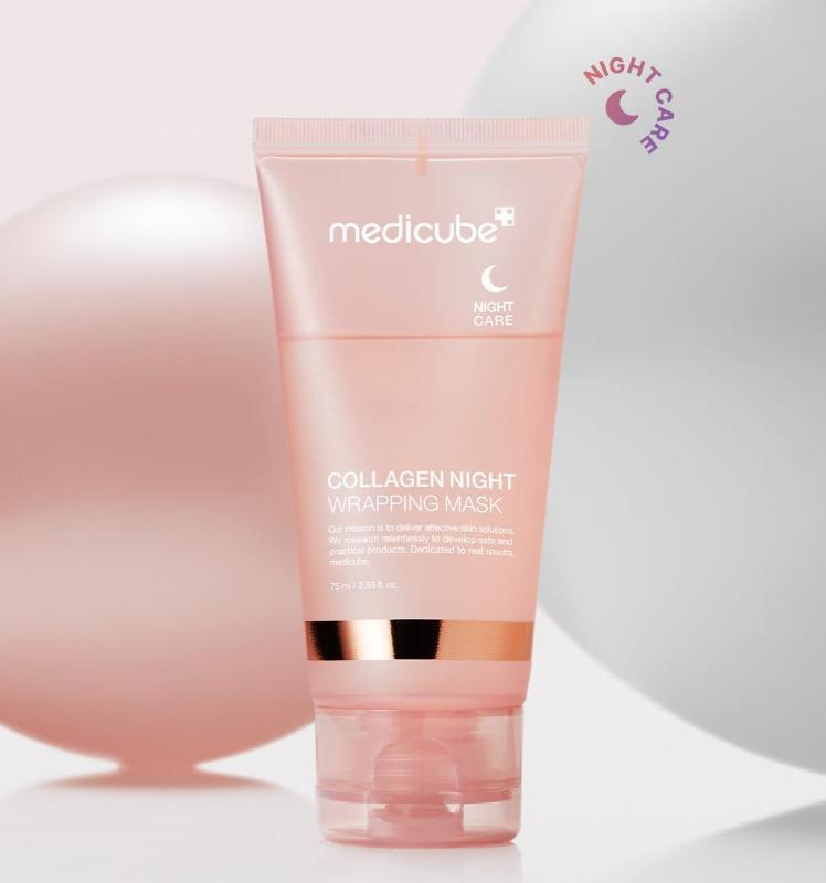 Medicube Ночная коллагеновая маска-обертывание 75 мл (+Кисть) - Ночное укрепление и увлажнение кожи