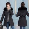 Средняя и Длинная Новая Зимняя Одежда, Большой Воротник-свитер, Хлопковая Подкладка, Свободные и Утепленные Пироги для Преодоления Холодостойких Пальто