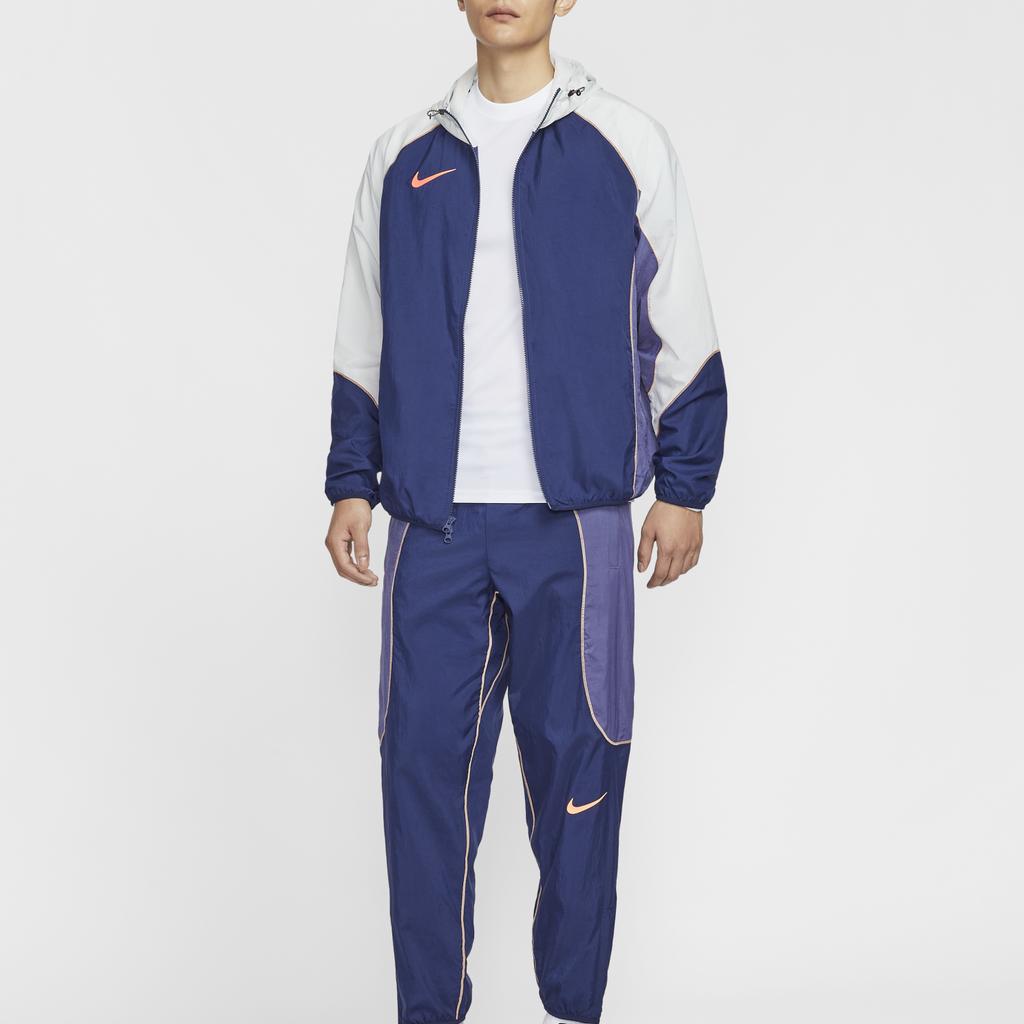Nike Strike Fashion Удобная универсальная куртка с капюшоном Мужская куртка космически-голубого цвета, пыльно-светло-темно-фиолетово-серого цвета HJ3803-492
