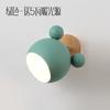 Nordic Creative Macaron Simple Personality Спальня Микки Маус Мультфильм Теплая Детская Комната Ночник Деревянный Настенный Светильник