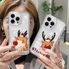 Чехол для телефона Санта-Клаус Олень Снеговик Рождество Для iPhone 13 11 12 14 15 16 Pro Max Plus 12 13 Mini XR 8 7 Plus SE 2022 X XS Чехол