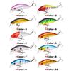 10PCS 7cm/8.5g High Carbon Steel Three Anchor Hook Simulation Fish Bait Hard Bait
