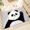Home Cartoon Panda Entrance Door Wear Resistant Floor Mat Keni Velvet Home Entry Non-slip Dust Carpet