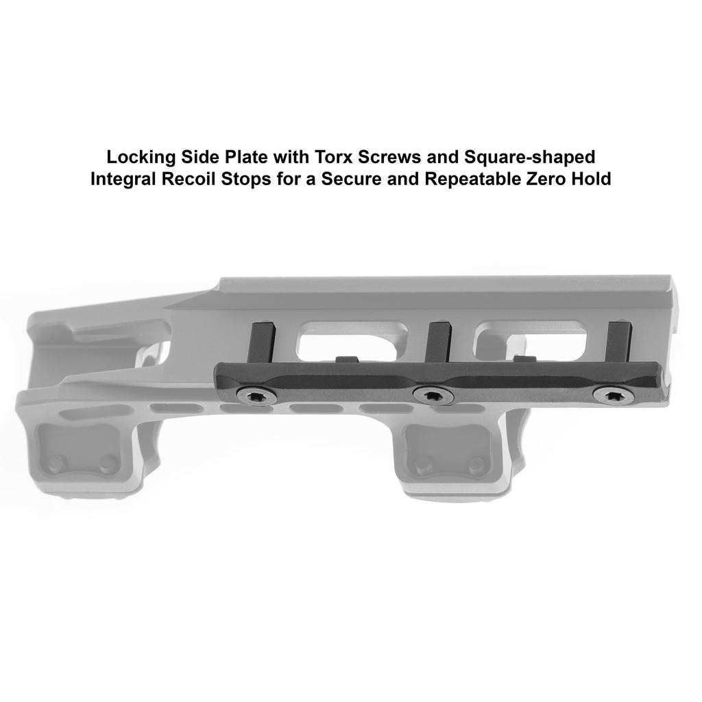 Кольца Пикатинни UTG 1 дюйм, высокий профиль, 50 мм, смещение, ACCU-SYNC, черные [AIR12250]