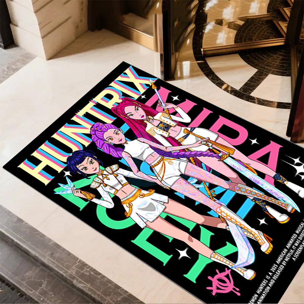 Fantasy Heroes Adventure Floor Mat Perfect for Playrooms Game Room Dormitory Dining Room Antislip Carpet Decorate Offices Spiritual Gift