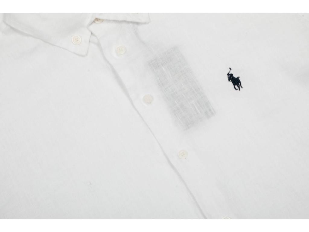 2025 Summer Ralph RL Little Pony Embroidered Pure Linen Goddess Short-Sleeved Shirt