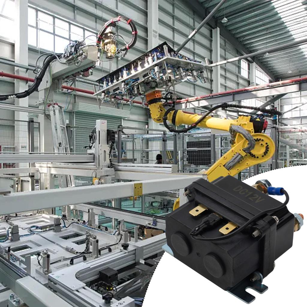Electromagnetic Relay 250A 12V Contactor Winch Control Electromagnetic Relay With Relay Cable