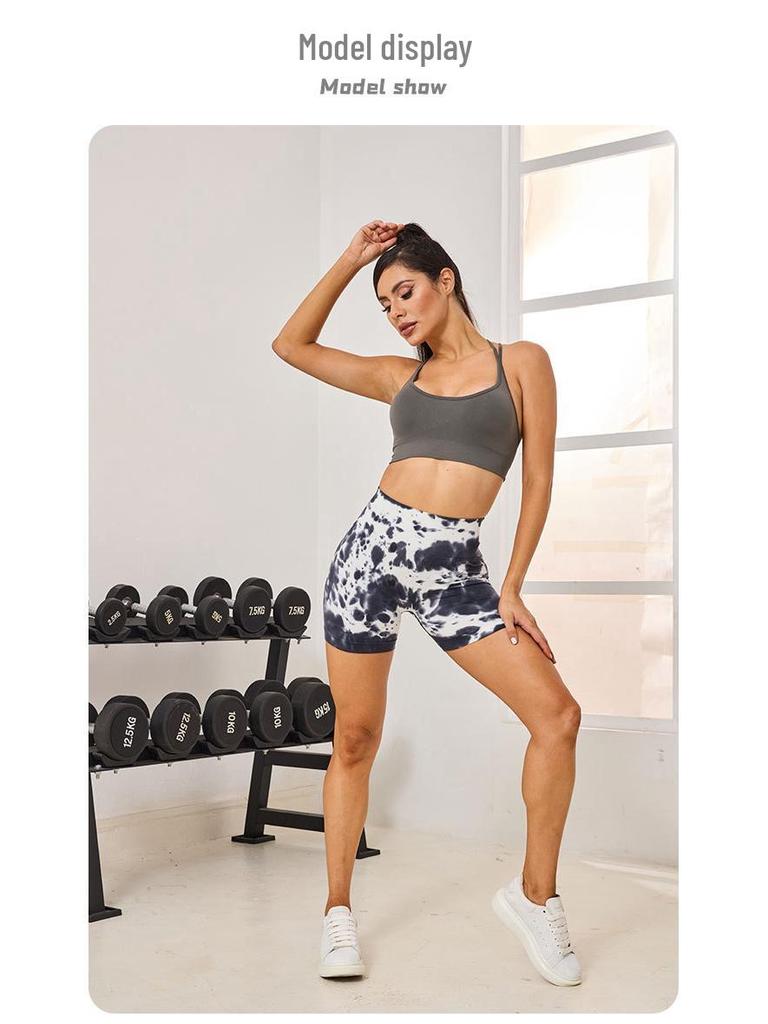 2023 DARCSPORT Женские бесшовные трикотажные фитнес-шорты с головой волка