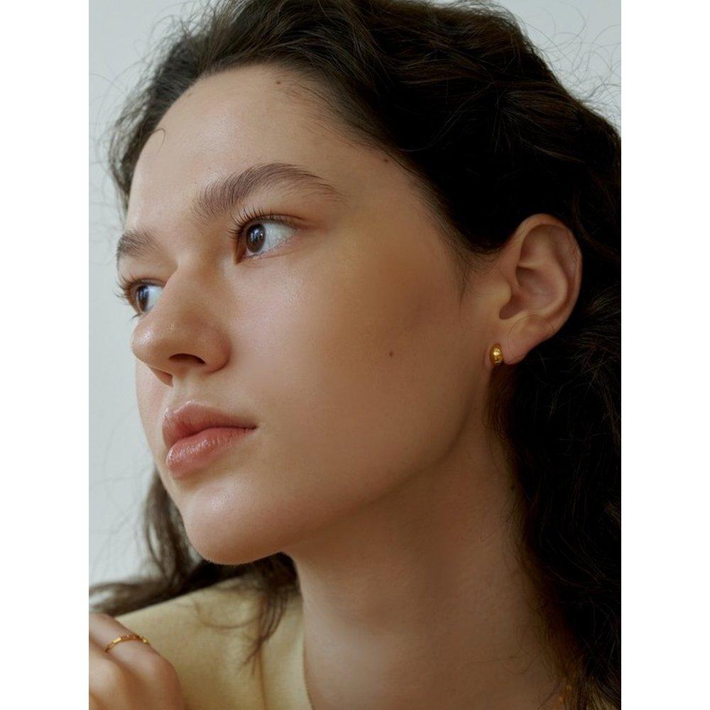 [Silver] Mini Cone Ring Earrings