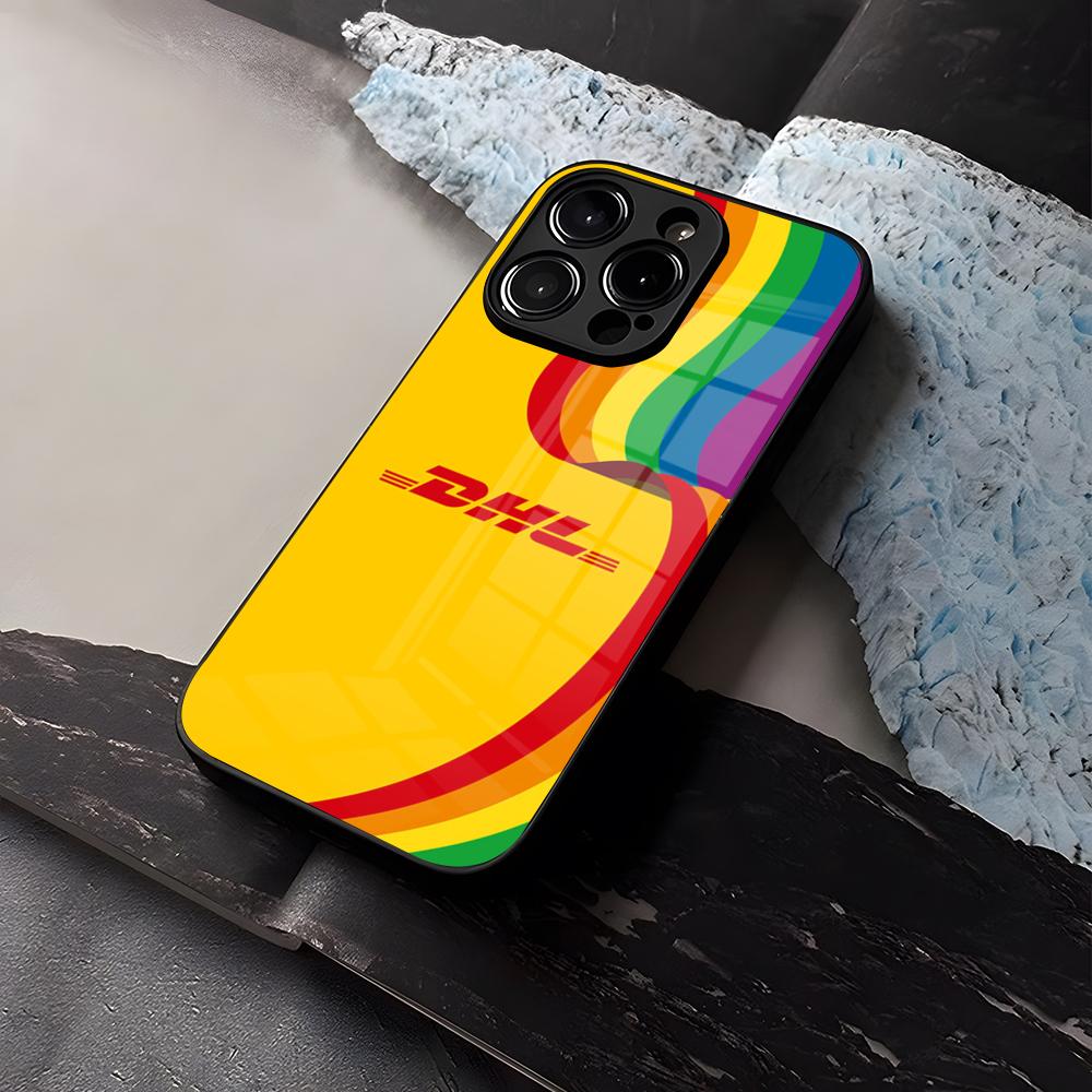 DHL Express Phone Case Tempered Glass For IPhone 16 13 14 12 15 11 Pro Max Plus Mini X XR SE2020 Coque
