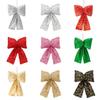 Sequins Christmas Bow Pendants For Scene Setup And Holiday Props Decorations