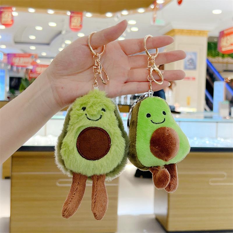 Мультяшный брелок-подвеска в виде авокадо, плюшевая игрушка, кукла, сумка, подарок