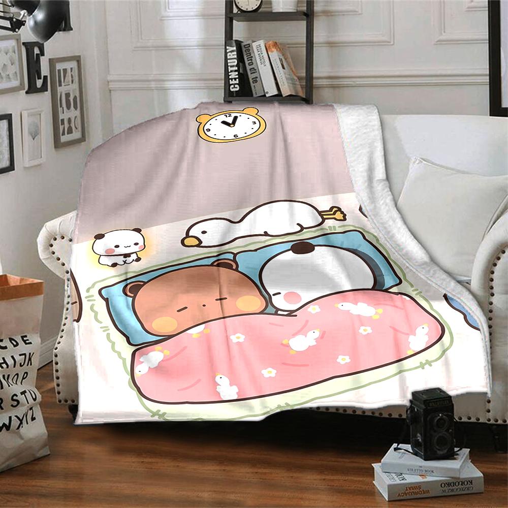 1pc Yier BuBu Bear3 Blanket, Gift, for Men and Women, Soft Blanket, Good for Sofa Bed Couch Travel, Lightweight Flannel Blanket