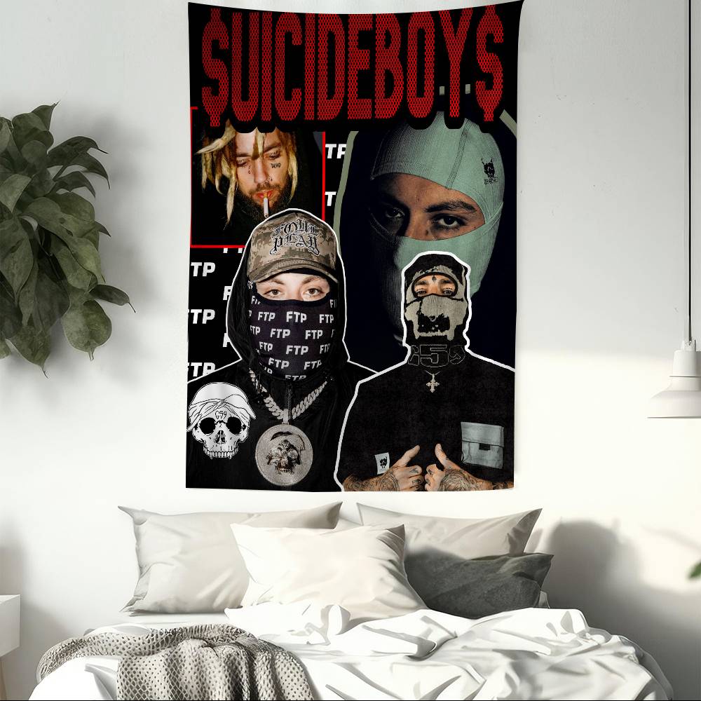 SSuicideboys G59 Мультяшный Гобелен Искусство Научная Фантастика Комната Домашний Декор Настенное Полотно Домашний Декор
