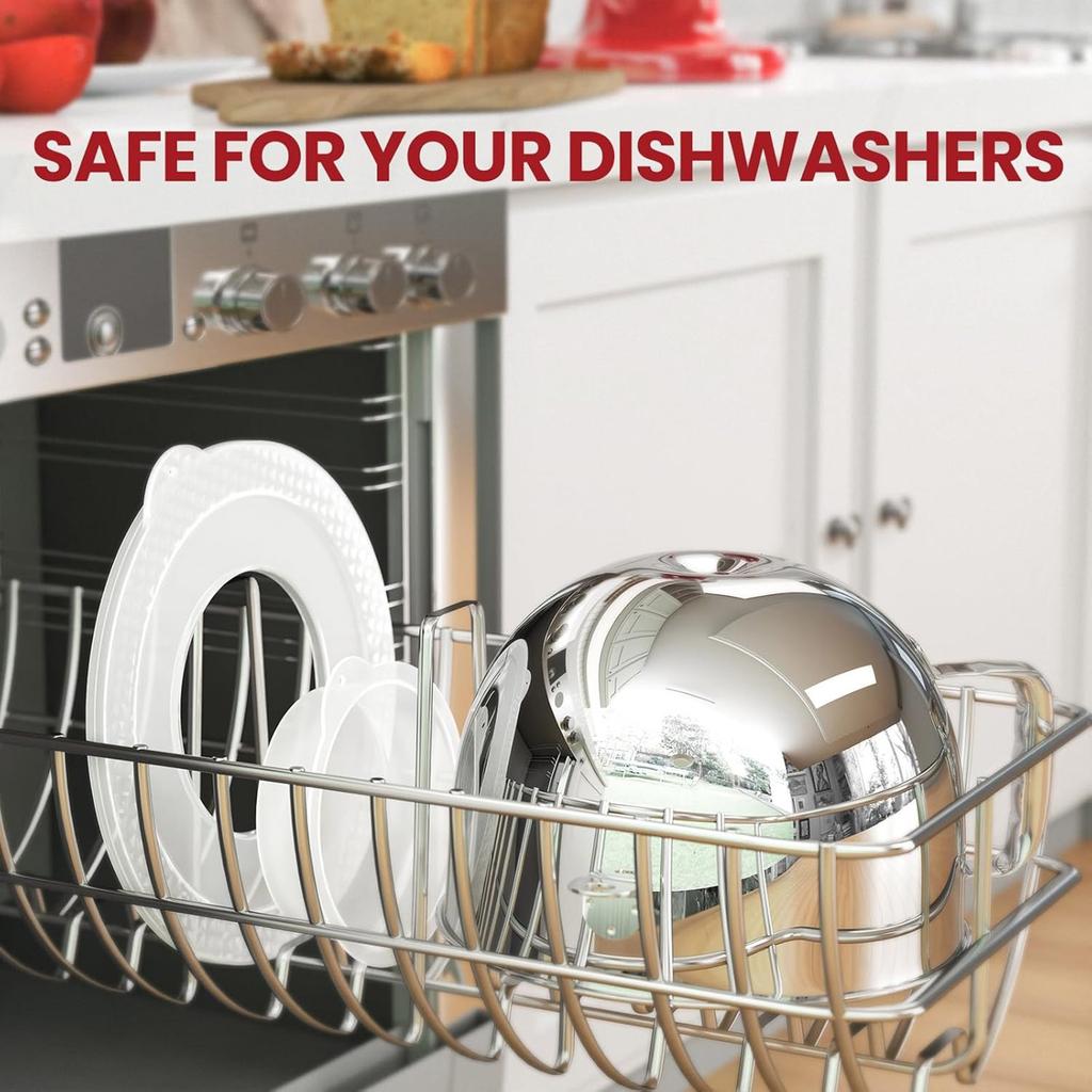 Multifuntional Bowl Lid Mixer Bowl Blender Cover Mixers Lid Stainless Steel Replacement Bowl for 6QT Stand Mixers