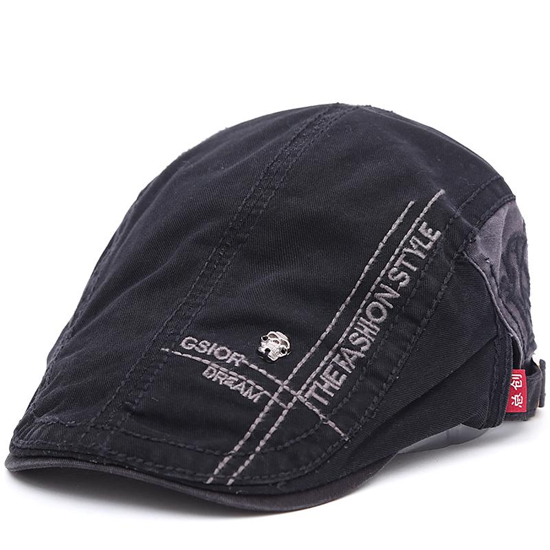 New Summer outdoor Sports Cotton Berets Caps For Men Casual Peaked Caps letter embroidery Women Berets Hats Casquette Cap