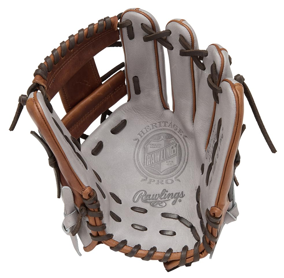 Rawlings PRO EXCEL GR5FHJN62 Baseball Throw HOH® –Jeans- Glove, Softball, Infielder's, Gray, 11.25 inches, Right-Handed