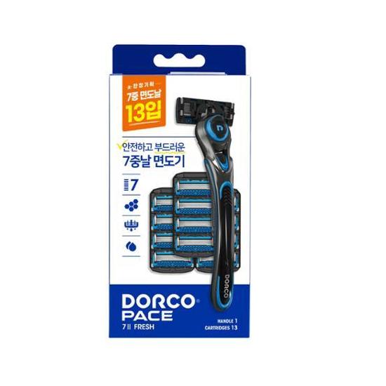 Dorco PACE7II FRESH Razor + 13 Blades