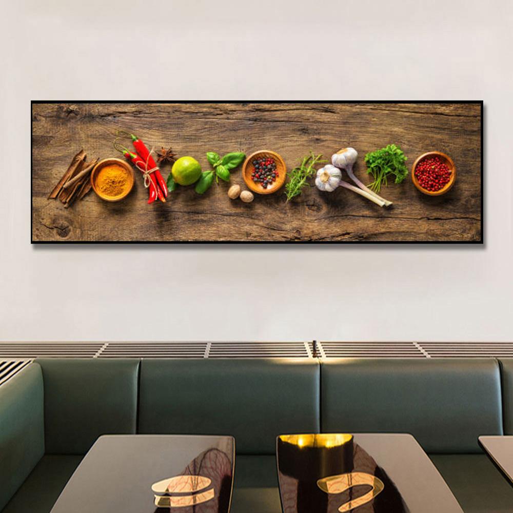 Grains, Spices, Pepper, Posters and Prints, Decoration for the Kitchen, Modern Canvas Painting, Wall Art Paintings for the Living Room, No Frames