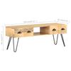 vidaXL TV-Schrank 120x35x45 cm Mango Massivholz