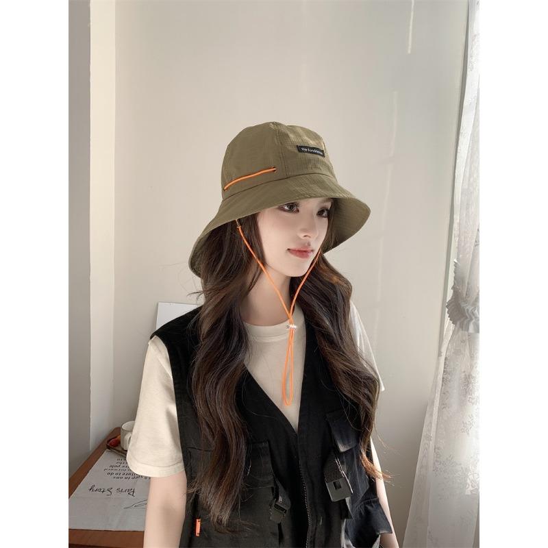 Men's Women's Summer Outdoor Camping Neck Protection Basin Hat Japanese Style Large Eave Sunshade Leisure Sun Protection Waterproof Hat