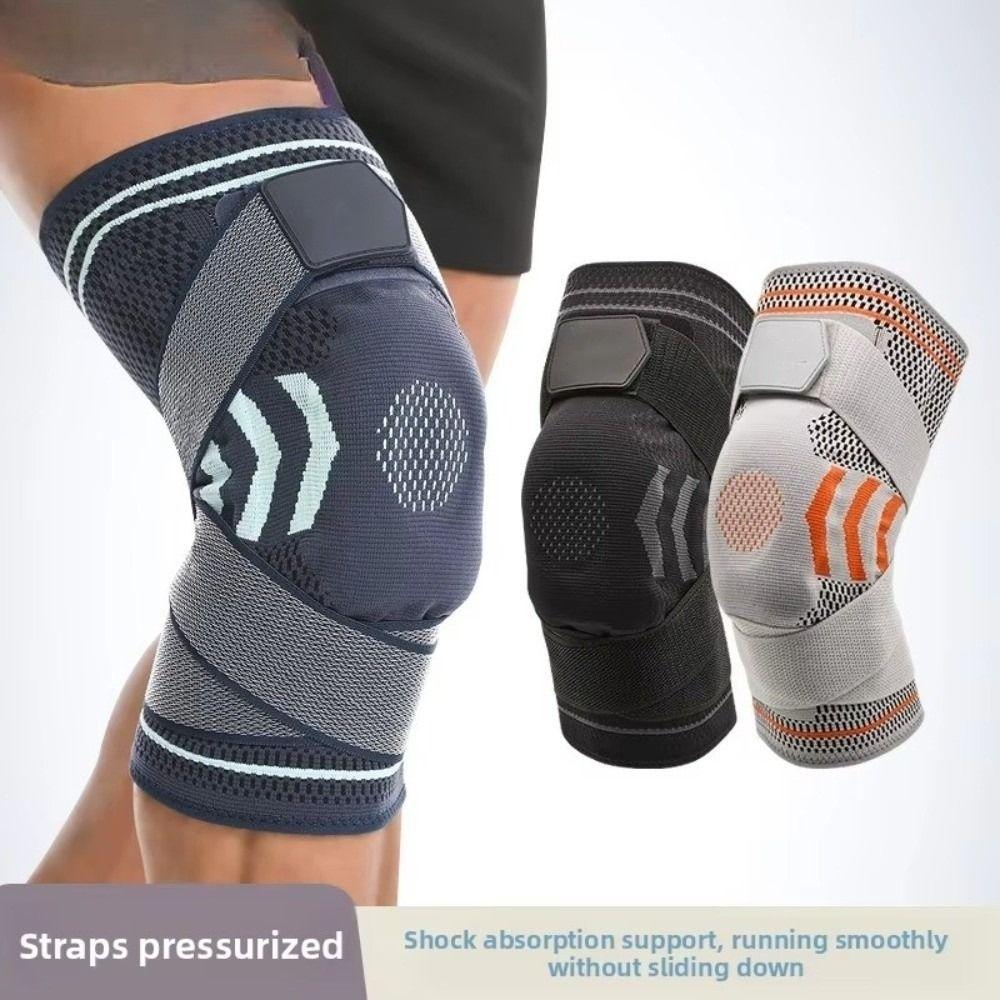 Spring Support Basketball Straps Silicone Knee Pads Leg Warmers Durable Sports Knee Pads