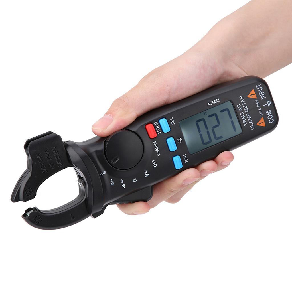 ACM81 Цифровой токоизмерительный клещи True RMS 2000 отсчетов Измеритель тока с автоматическим выбором диапазона Тестер напряжения