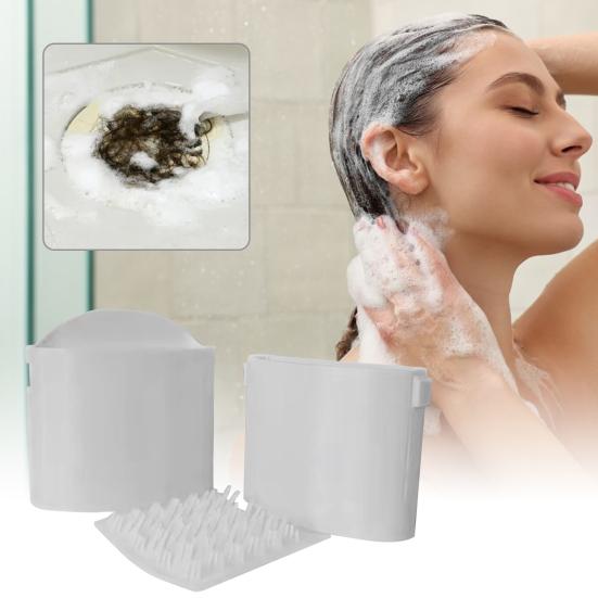 Настенный коллектор для волос, многоразовый коллектор для волос с присоской для ванной комнаты, душа, ванны, стены