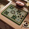 American Retro Quick-Dry Water-Absorbent Non-Slip Kitchen Mat for Countertops and Coffee Makers