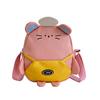 Cartoon Adorable Kids Crossbody Bag Featuring Stylish Color Blocking For Boys Girls And